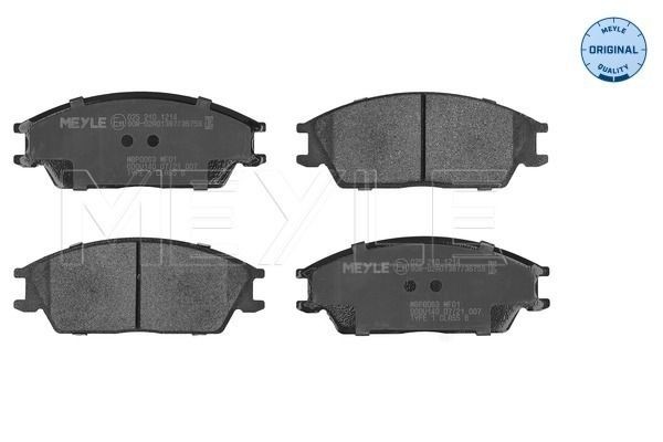 MEYLE Bromsbelägg 025 210 1214 Hyundai Getz tb Bromsbelägg sport MEYLE 025 210 1214
