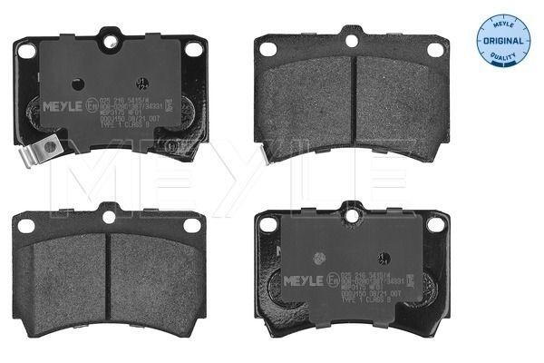 MEYLE Bremseklosser 025 216 5415/W pris Bremsekloss Mazda DW 025 216 5415/W MEYLE