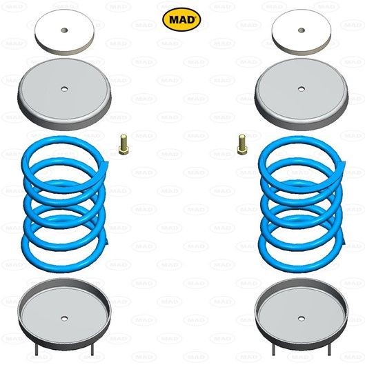 Balstiekārtas komplekts, Atsperes MAD HV-138200 MAD HV-138200 Balstiekārtas komplekts atsperes CITROËN JUMPER 2003