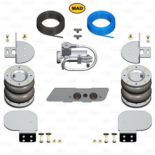 MAD Air Spring, suspension NR-147534-CS MAD NR-147534-CS Opel Zafira f75 boot, air suspension replacement
