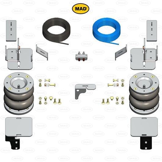 MAD Ilmajousi NR-197524-B MAD Metallipalje, ilmajousitus MERCEDES-BENZ NR-197524-B