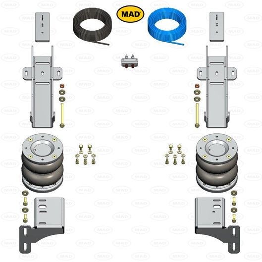 MAD Ilmajousi NR-197534-B MAD Metallipalje, ilmajousitus MERCEDES-BENZ NR-197534-B