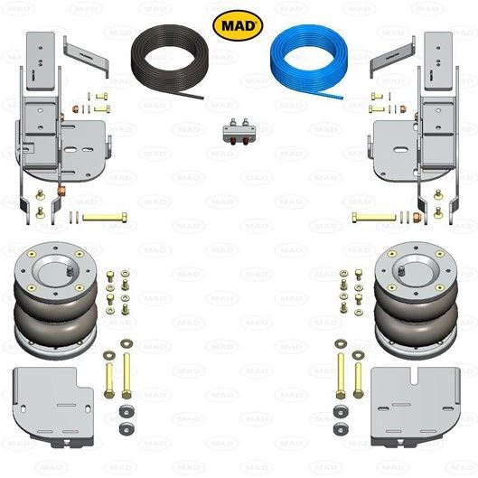 MAD Ilmajousi NR-197544-B NR-197544-B MAD Metallipalje, ilmajousitus MERCEDES-BENZ
