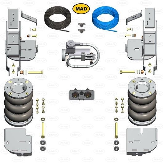 MAD Ilmajousi NR-197574-C NR-197574-C MAD Metallipalje, ilmajousitus MERCEDES-BENZ
