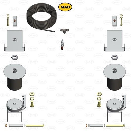MAD Ressort pneumatique NR-497064-B MAD Soufflet à air suspension pneumatique FORD USA NR-497064-B