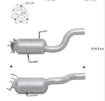 Filtre à particules VEGAZ AK-342 VEGAZ AK-342: Filtre à particules à suie échappement Audi Q7 2021