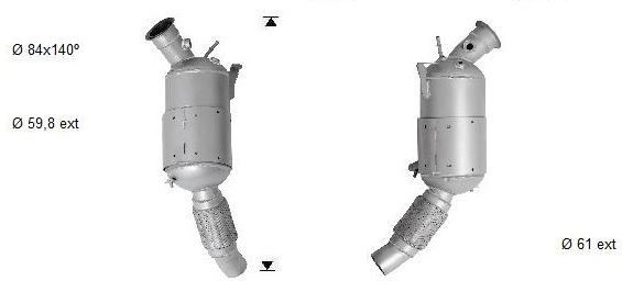 VEGAZ Partikelfilter (DPF) BK-823SICAS VEGAZ BK-823SICAS partikelfilter BMW F13 pris