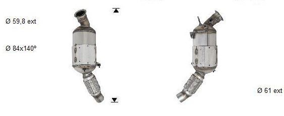 VEGAZ Filtro antiparticolato (FAP) BK-994SICAS BK-994SICAS costo Filtro antiparticolato (FAP) BMW X4 VEGAZ