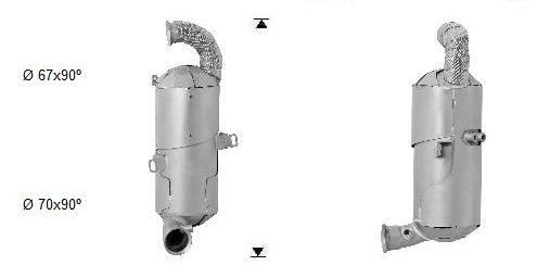 VEGAZ Filter pevných častíc CK-869SIC Filter pevných častíc CITROËN VEGAZ CK-869SIC