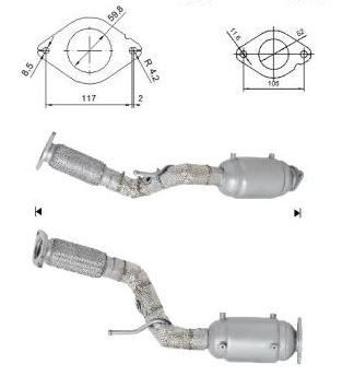 Katalysator VEGAZ DK-812 VEGAZ DK-812 Katalysator NISSAN QASHQAI 2021