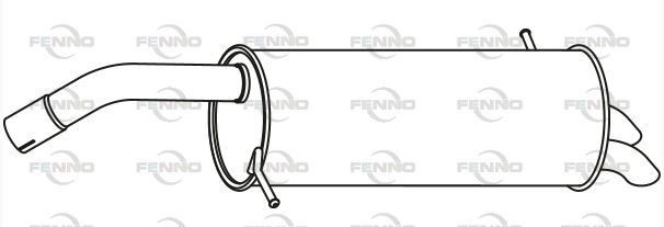 VEGAZ Panela de escape traseira FS-672 VEGAZ FS-672 Panela de escape traseira Fiesta Mk6 originais preço