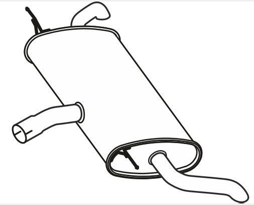 Silencieux arrière VEGAZ FS-777 VEGAZ FS-777 Silencieux FORD MONDEO 2018