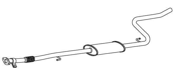 Midtre lydpotte VEGAZ FTS-516 VEGAZ FTS-516 Midtre lyddemper Opel COMBO 2015