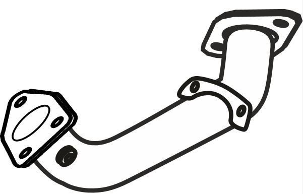 Tuyau d'échappement VEGAZ HOR-126 VEGAZ HOR-126: Tube d'échappement Honda CR-V 2001
