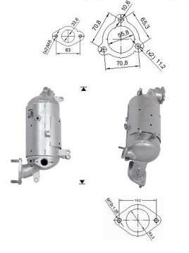 Partikkelfilter VEGAZ HUK-325 VEGAZ HUK-325: Dpf Hyundai SONATA 2009