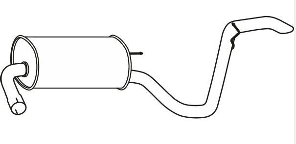 Bagpotte VEGAZ HUS-295 VEGAZ HUS-295 Udstødning bagpotte HYUNDAI i30 2015