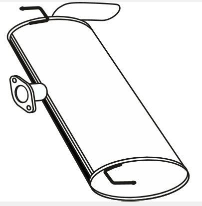 Einddemper VEGAZ HUS-303 VEGAZ HUS-303 Einddemper KIA SPORTAGE 2016