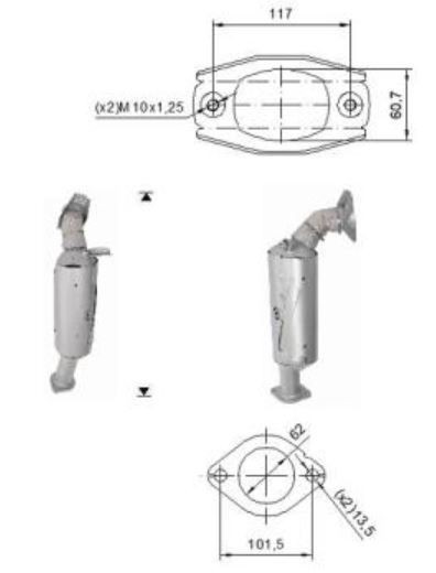 VEGAZ Katalysator MIK-995 VEGAZ MIK-995 Katalysator Polonez I originale pris