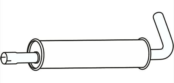 VEGAZ Silencieux avant MIS-262 VEGAZ MIS-262 d'origine Silencieux avant Mitsubishi Pajero Pinin V6 coût
