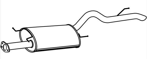 Takaäänenvaimentaja VEGAZ MIS-269 VEGAZ MIS-269: Äänenvaimennin Mitsubishi L 200 2007