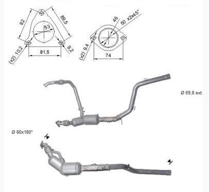 Partikelfilter (DPF) VEGAZ MOK-980 VEGAZ MOK-980: Dieselpartikelfilter Land Rover FREELANDER 2009