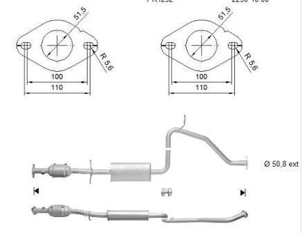 VEGAZ Katalysator MZK-817 VEGAZ MZK-817 MAZDA CX-3 (DK) Katalysator til en rimelig pris