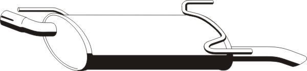 VEGAZ Silencieux arrière OS-400ERNS VEGAZ OS-400ERNS Silencieux Opel Astra F Caravan pas cher