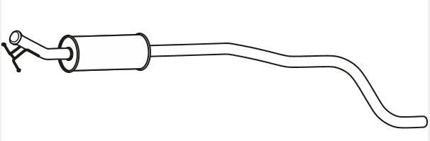 VEGAZ Voordemper PGS-504 Peugeot 1007 Voorpijp VEGAZ PGS-504