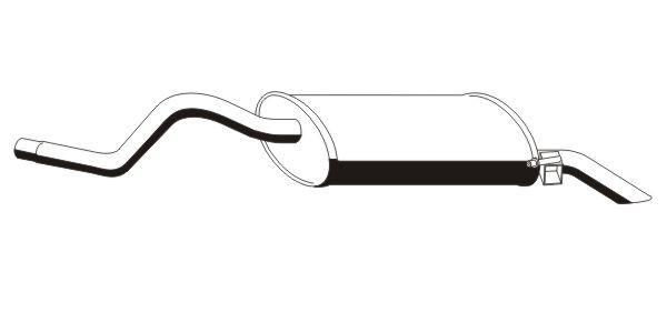 VEGAZ Marmitta RS-282ERNS VEGAZ RS-282ERNS Marmitte Clio 2 originale prezzo