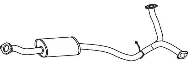 Uitlaat middendemper VEGAZ SAS-69 VEGAZ SAS-69 Tussendemper SUBARU IMPREZA 2025