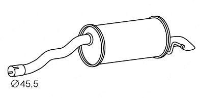 VEGAZ Einddemper SKS-211 VEGAZ SKS-211 Einddemper SKODA Scala Hatchback aan een voordelige prijs