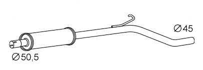 VEGAZ Panela de escape dianteira SKS-213 VEGAZ SKS-213 Panela de escape dianteira originais Škoda baratos