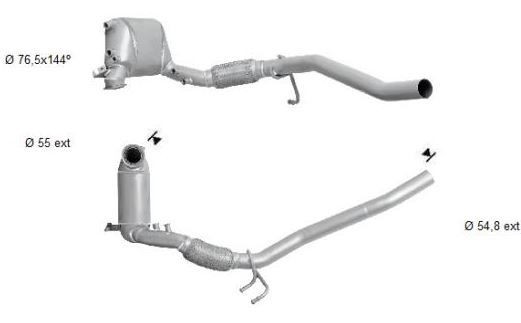 Filtro antiparticolato (FAP) VEGAZ VK-811AS VEGAZ VK-811AS FAP Volkswagen EOS 2008