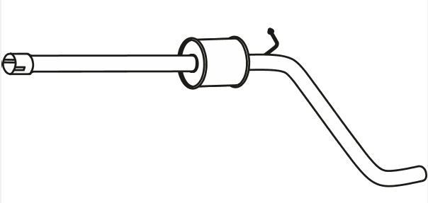 VEGAZ Front Silencer VS-675 VEGAZ VS-675 MERCEDES-BENZ C-Class front silencer replacement