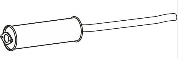 Stredný tlmič výfuku VEGAZ VS-714 VEGAZ VS-714 Stredný tlmič Volkswagen PASSAT 2017