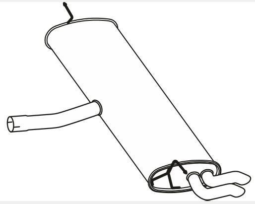 Endschalldämpfer VEGAZ VS-715 VEGAZ VS-715 VW PASSAT 2022 Endschalldämpfer