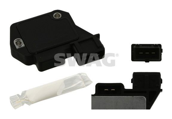 SWAG Kytkentälaite, sytytyslaite 50 92 6493 50 92 6493 SWAG Sytytysmoduuli SEAT LEON