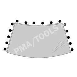 PMA Tihend, esiklaas 118138141 PMA 118138141 Esiklaasi tihend Opel MOVANO originaal