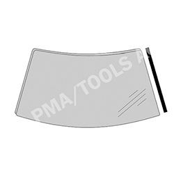 PMA Pynte- / beskyttelseslist, frontrute 252188133 PMA 252188133 Skyddslist Opel CALIBRA originale