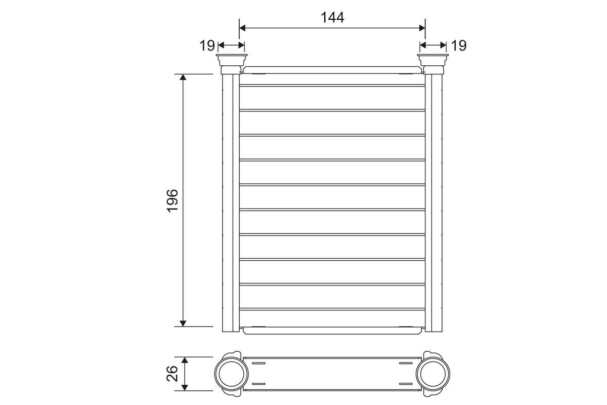 VALEO Radiateur de chauffage 811589 VALEO 811589 d'origine Radiateur de chauffage Yaris 3 coût