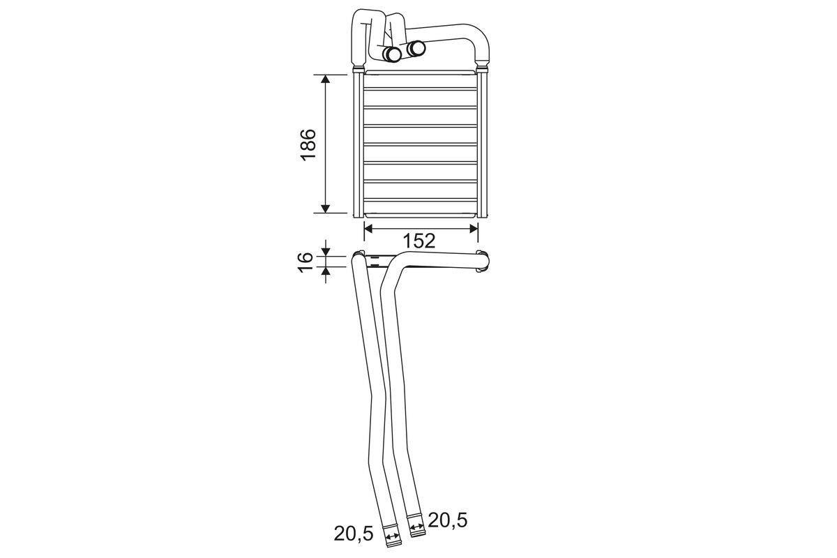 Soojusvaheti, salongiküte VALEO 811605 VALEO 811605: Salongi radiaator Hyundai i20 2018