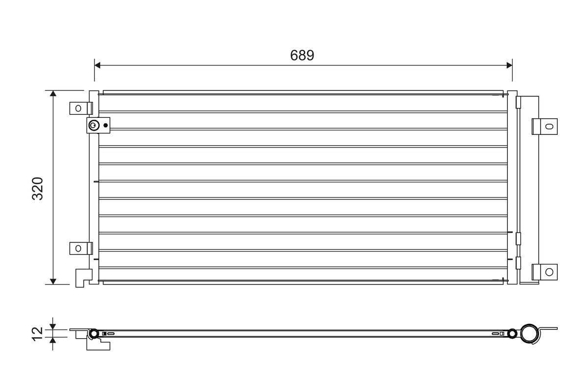 VALEO Kondensator, klimaanlæg 822732 AC condenser VALEO CR-Z 822732 billig