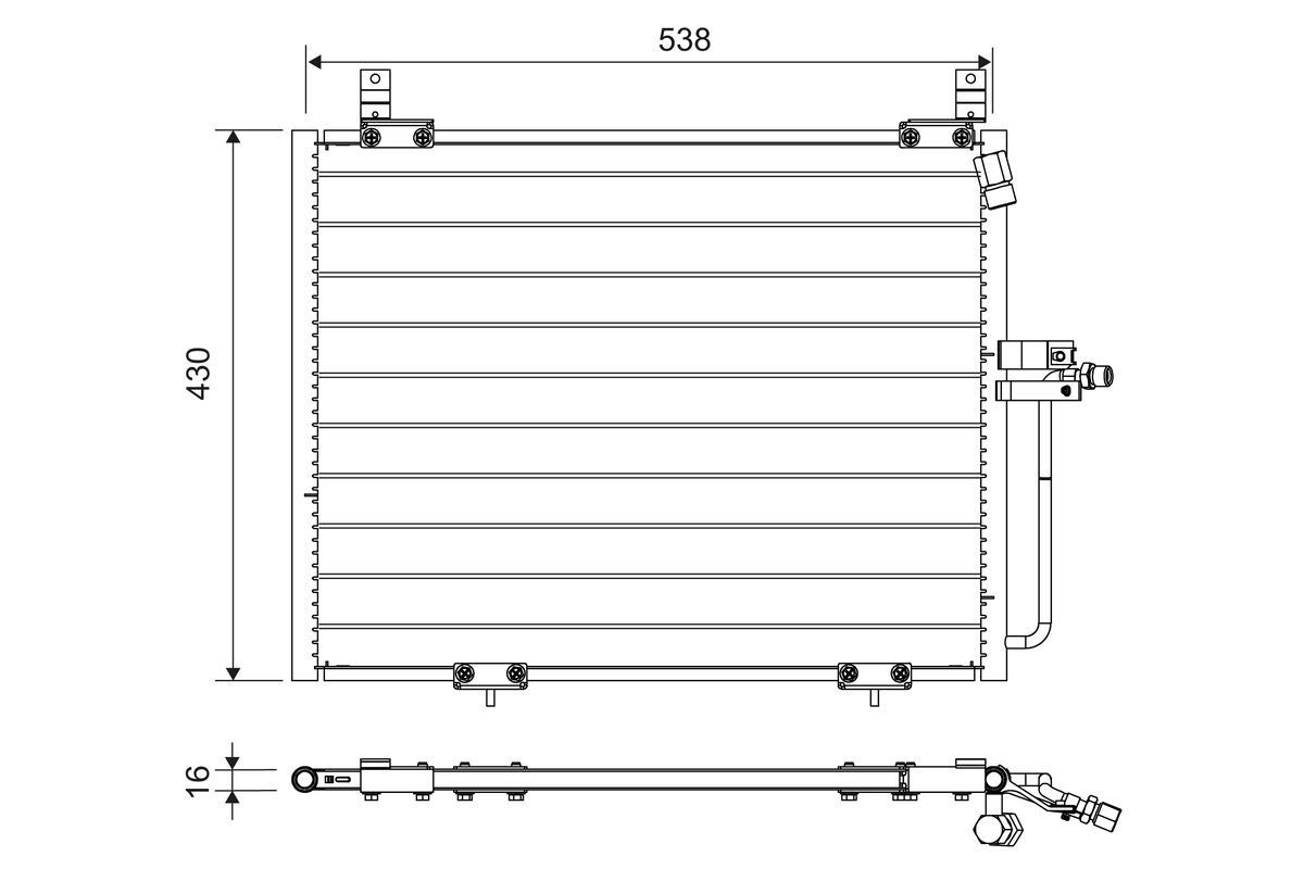 VALEO Kondensator, klimaanlegg 822740 VALEO 822740 Kondensator Mercedes S124 (W124) billige