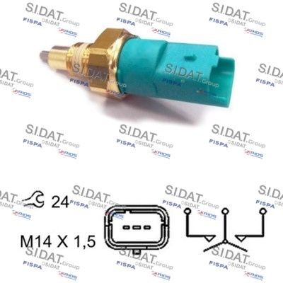 SIDAT Διακόπτης, φώτα όπισθεν 3.234200A2 3.234200A2 Βαλβίδα όπισθεν RENAULT 19 SIDAT