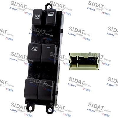 SIDAT Kytkin, lasinnostin 5.145782A2 5.145782A2 SIDAT Lasinnostimen kytkin NISSAN MICRA