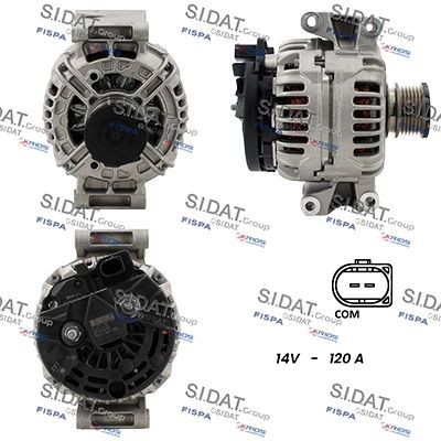 SIDAT Generator A12BH1163 A12BH1163 SIDAT växelströmsgenerator Mercedes CLA
