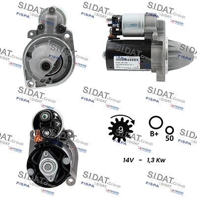 SIDAT Starteris S12BH0118 S12BH0118 Starteris SIDAT MERCEDES-BENZ C Klase