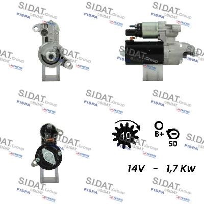 SIDAT Štartér S12BH0600 S12BH0600 Štartér SIDAT AUDI 100