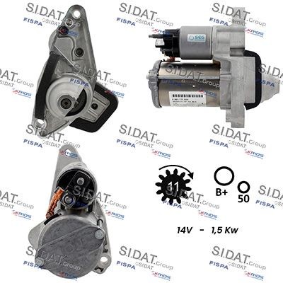 SIDAT Starter S12BH0914 SIDAT S12BH0914 Starter B-Klass (W247) hind