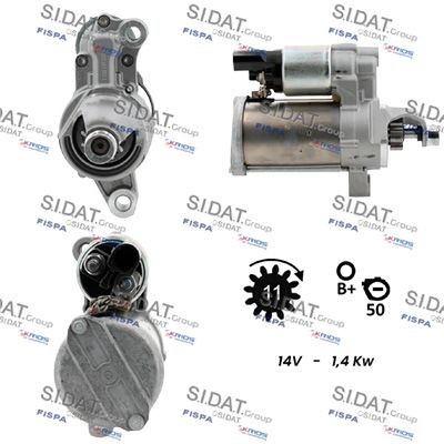 SIDAT Štartér S12BH0929 Štartér SIDAT 100 S12BH0929 lacné
